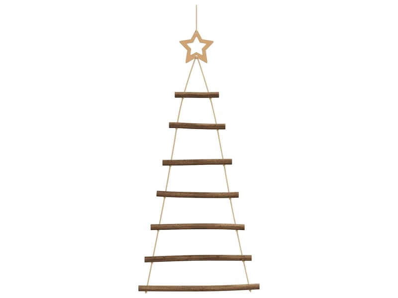  Sapins de noël suspendus avec étoiles supérieures 2 pièces 42x90 cm branche naturelle  - Conforama D
