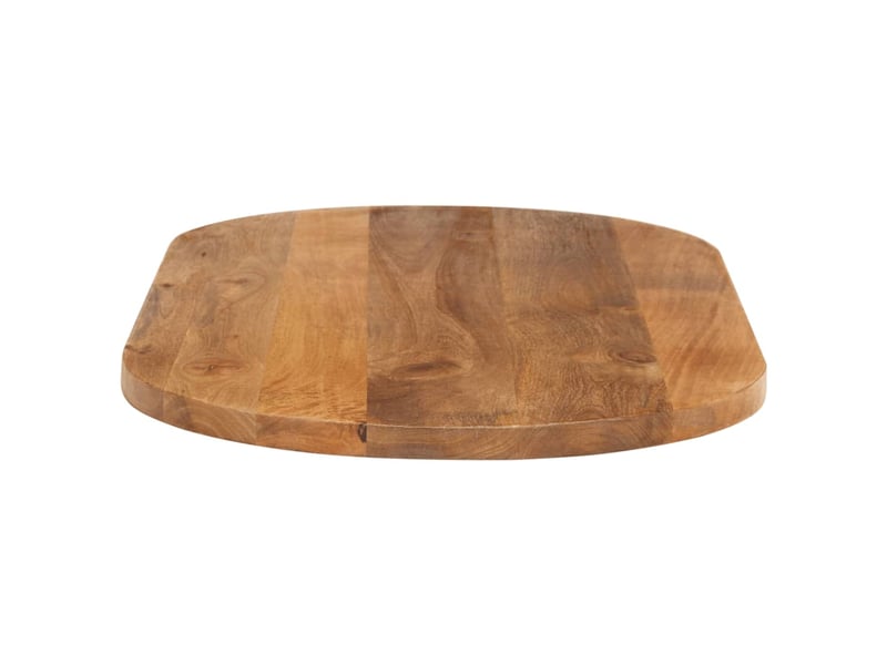  Dessus de table, plateau de table 110x50x3,8 cm ovale bois massif de manguier  - Conforama D