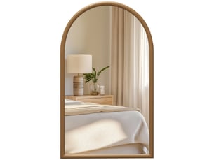 Miroir  de porte coloris marron <strong></strong>  <strong></strong> - 65 cm x 59 cm