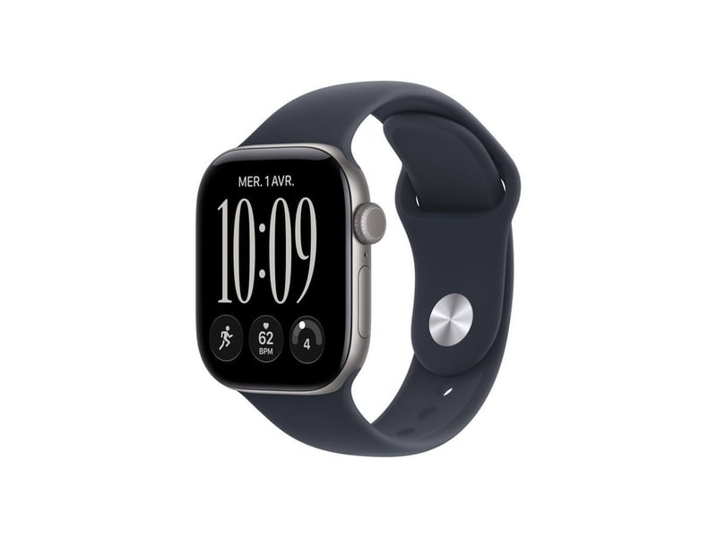  Montre connectee gps 42mm aluminium space grey avec bracelet sport navy ml MJE94ZRA - Conforama A