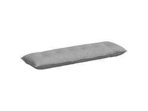 Coussin de dos, coussin de dossier gris nuage 160 x 19 x 50 cm tissu cf54738