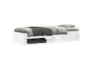 Lit simple 100x200 cm    coloris blanc