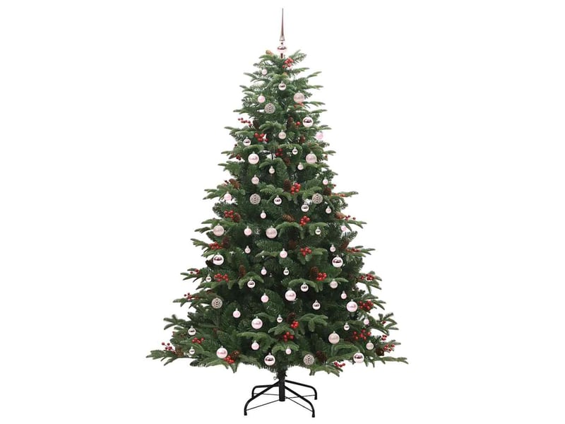  Sapin de noël - arbre de noël artificiel vert 240 cm pvc, métal et plastique  - Conforama D