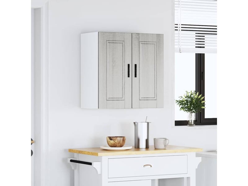  Meuble de rangement, armoire murale de cuisine porto sonoma gris bois d'ingénierie shl4116  - Conforama C