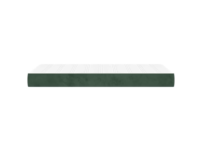  Matelas de lit à ressorts ensachés fermeté moyenne vert foncé 100x200x20 cm  - Conforama D