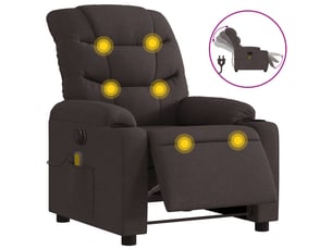 Fauteuil relax électrique <strong></strong> Tissu marron