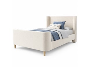 Lit simple 90x200 cm STILVORA   coloris beige