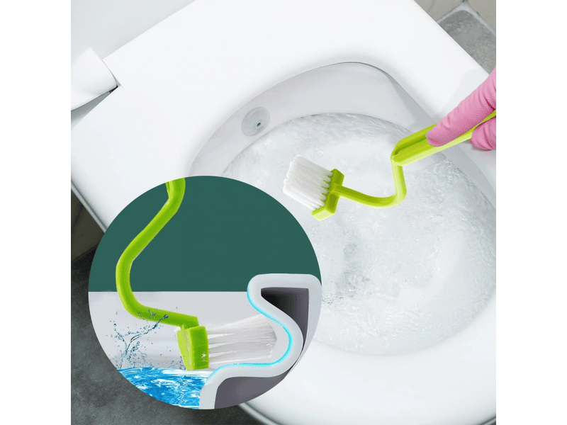  Ce kit de brosses de toilette en 3 pièces comprend une brosse pour le rebord de la cuvette, une brosse incurvée et une brosse pour l'abattant. Il ser  - Conforama C