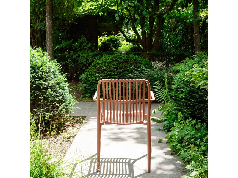  Chaise de jardin en résine terracotta paloma 601007 - Conforama E