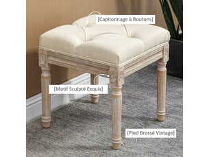 Pouf / repose pied   beige