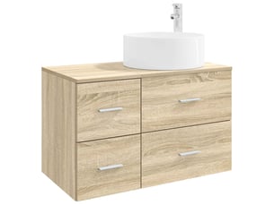 Ensemble de mobilier de salle de bain 2 pc chêne sonoma cf64126