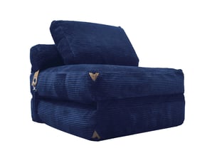 Fauteuil convertible EVRYAE Tissu bleu vendu A l'unité