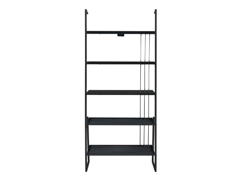  Ensemble de 2 meubles storfjord avec étagère échelle et meuble tv noir [en.casa] Storfjord - Conforama D