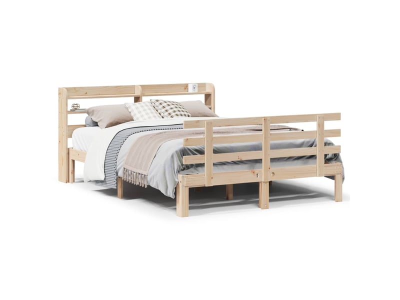Lit double- lit adulte - cadre de lit avec tête de lit sans matelas 150x200 cm - Conforama A