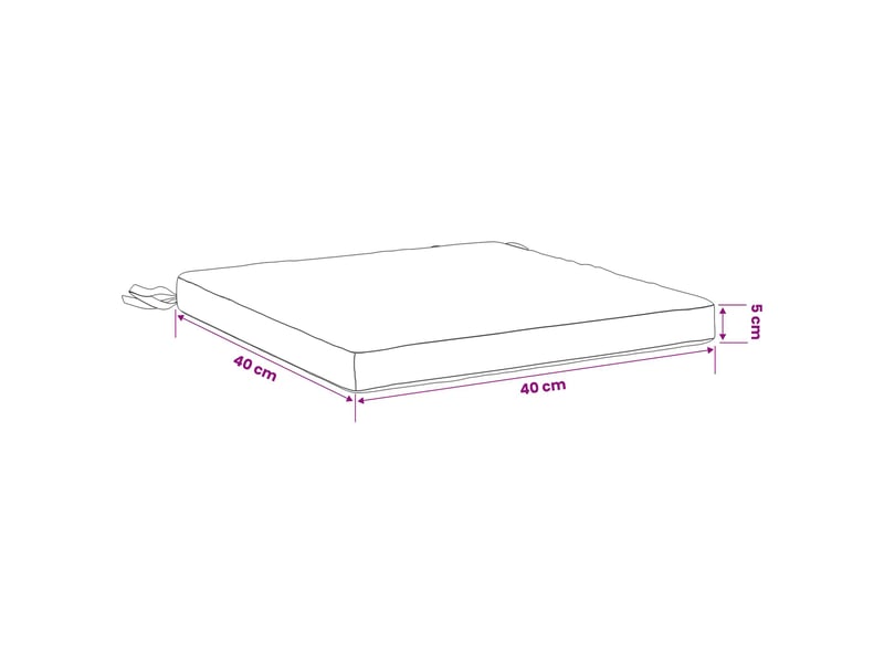  Lot de 4 coussins de siège, coussins d'assise soest 100 % polyester sable cf60533  - Conforama E