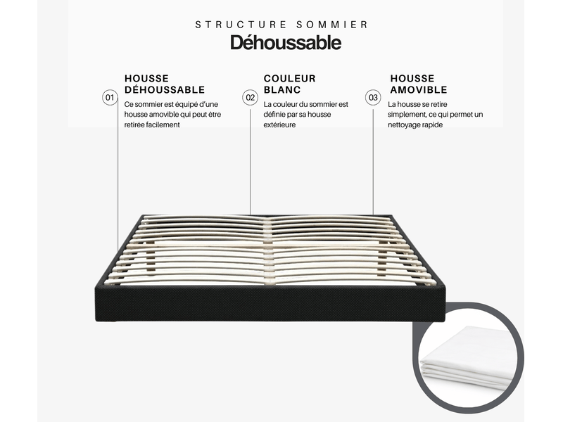 Ensemble sommier tapissier et matelas 160x200 cm - couleur : blanc - matelas latex accueil moelleux gregblanc-marie-160x200-blanc - Conforama E
