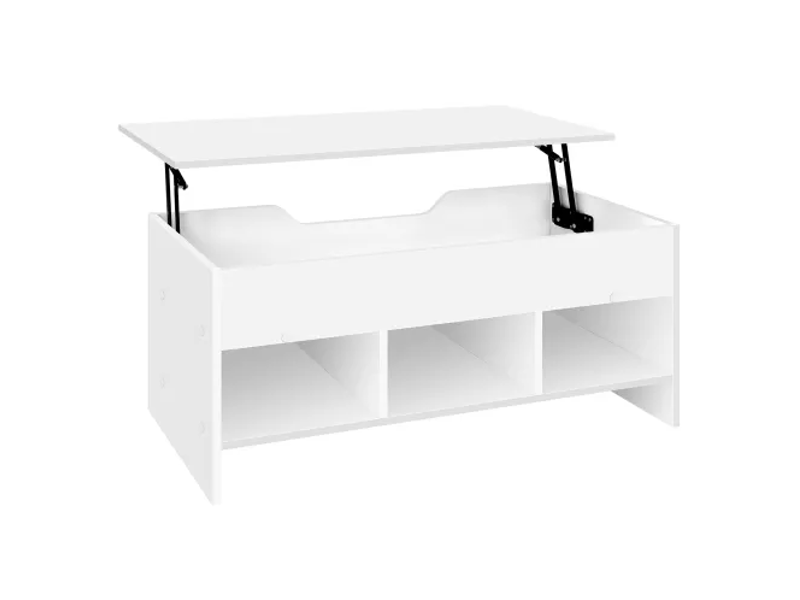  Table basse transformable compacte, bureau pc et table à manger marron rustique réglable  - Conforama A