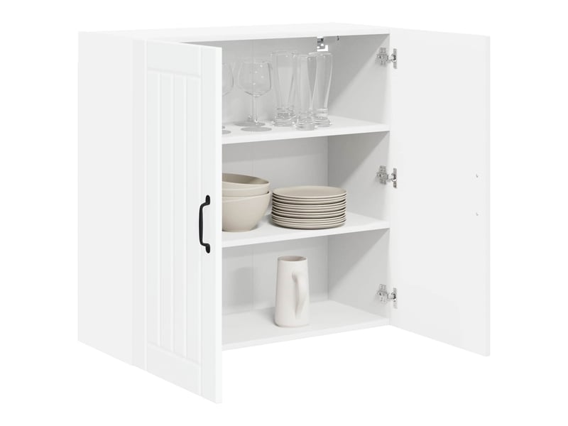 Meuble mural de cuisine, armoire de cuisine blanc 80x31x80cm bois d'ingénierie shl1259 - Conforama C