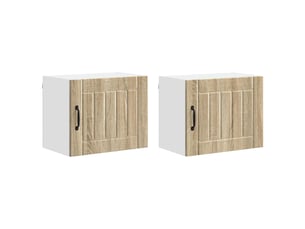 Meuble mural de cuisine | armoire de cuisine 2 pcs chêne sonoma bois d'ingénierie shl5000