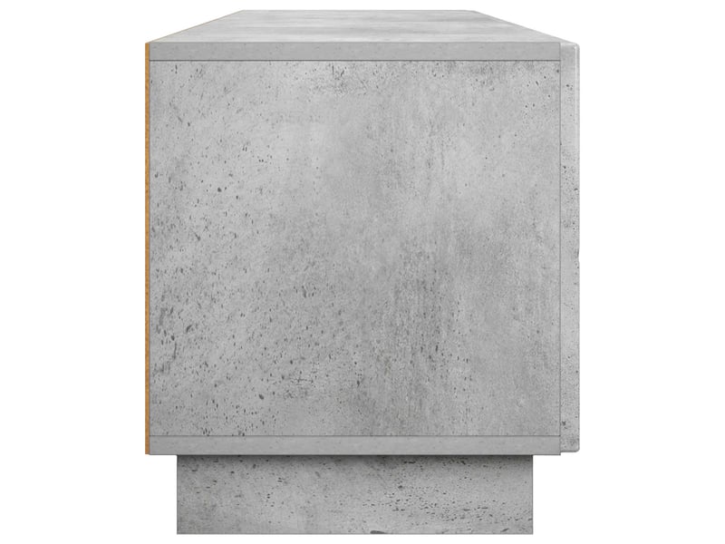  Meuble tv, banc tv 180x34,5x40 cm gris béton bois d'ingénierie shl17345  - Conforama E