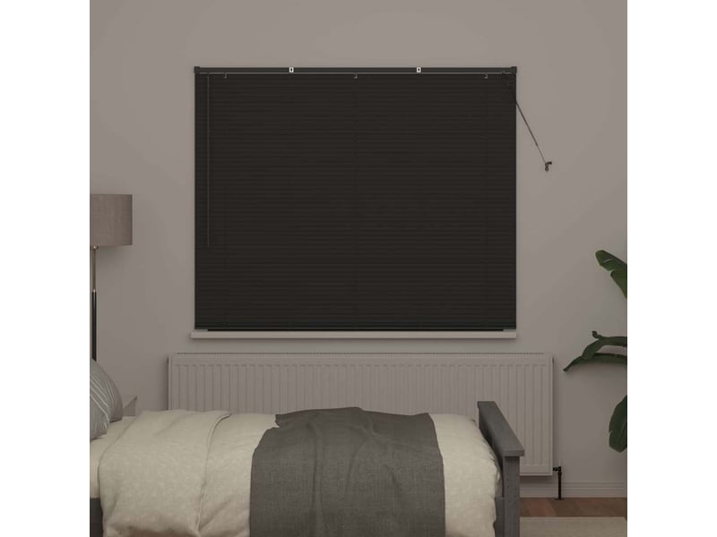 Store vénitien, store de fenêtre gris foncé 175 x 155 cm 25 mm aluminium cf47898 - Conforama C