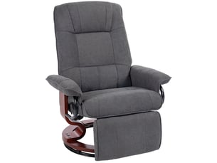Fauteuil relax manuel <strong>BEAOK</strong> Tissu gris