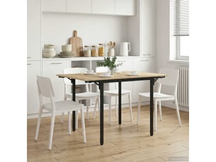 Vidaxl table à manger extensible 120 x 81,5 x 75 cm bois d'ingénierie