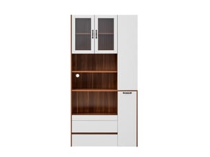 Buffet 2 porte(s)  2 tiroir(s)   - 100 cm coloris bicolore 