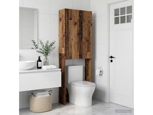 Armoire de toilette alkmaar bois ancien 66x25.5x190 cm