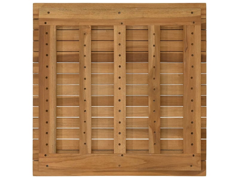  Vidaxl plateau de table 60 x 60 x 3,5 cm carré bois de teck massif  - Conforama E