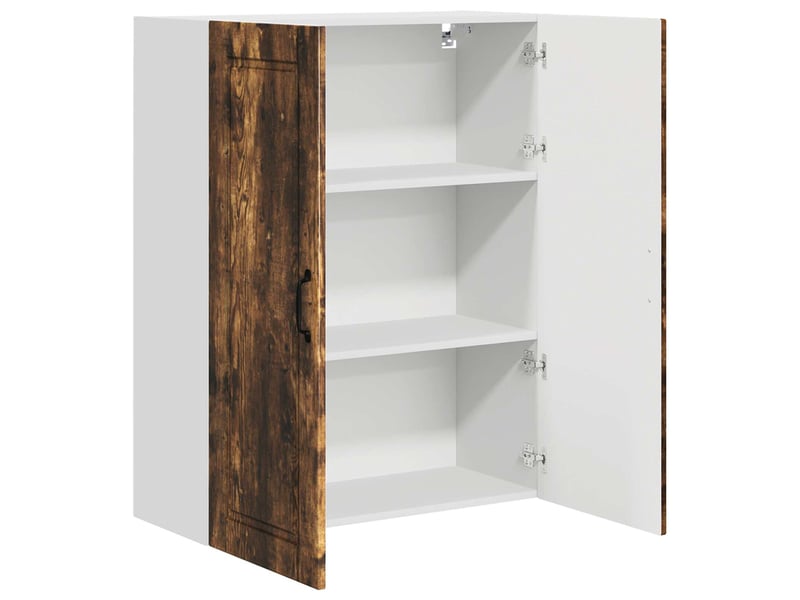 Meuble mural de cuisine, armoire de cuisine chêne fumé 80x31x100cm shl4908 - Conforama E