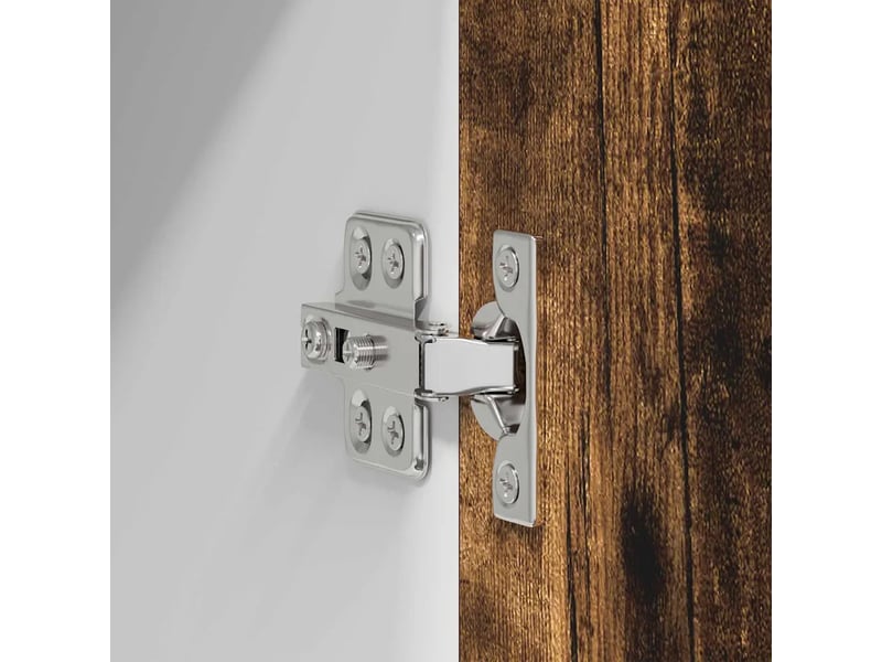  Lot de 2 armoires suspendues modernes rangement cuisine 40 x 31 x 40 cm en bois d'ingénierie blanc 02_0053186  - Conforama E