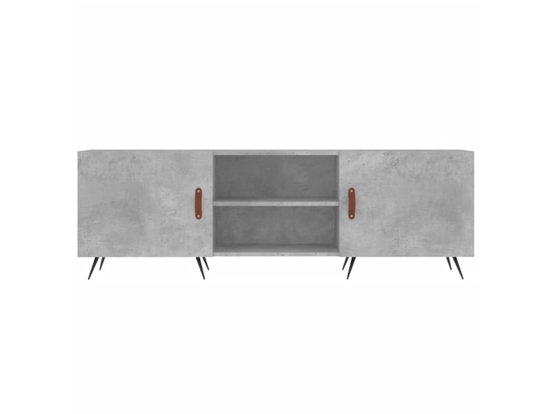  Meuble tv - banc tv - meuble de rangement gris béton 150x30x50 cm bois d'ingénierie  - Conforama E