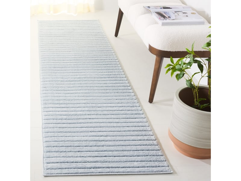  Tapis moderne en polypropylène bleu, 66 x 244 cm  - Conforama B