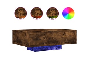 Table basse rectangulaire coloris marron  