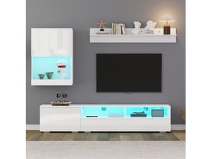 Meuble tv coloris blanc 39 cm DESMIU