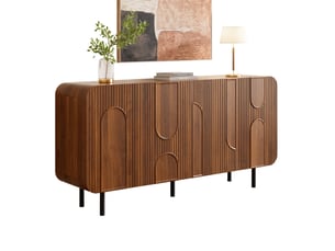 Buffet 4 porte(s)   <strong>ELVMI</strong> <strong></strong> - 160 cm coloris marron 