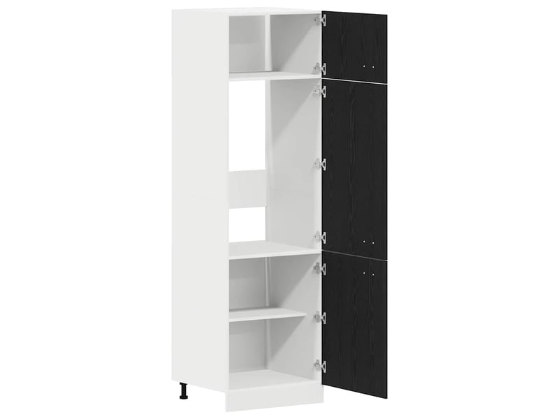 Meuble de rangement, armoire suspendue lyon chêne noir 60x31x207cm - Conforama E