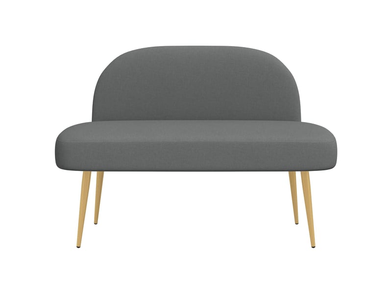  Banc rembourré, banc de lit avec dossier gris foncé 110x60x76 cm shl2960  - Conforama C