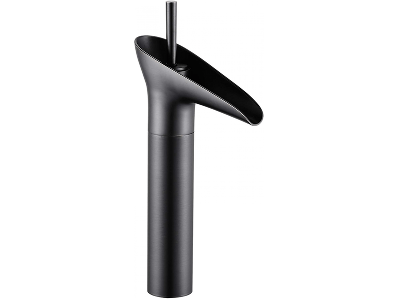  Robinet de salle de bain, robinet de lavabo haut, robinet de lavabo vintage, robinet mitigeur, 38 pouce, noir  - Conforama A