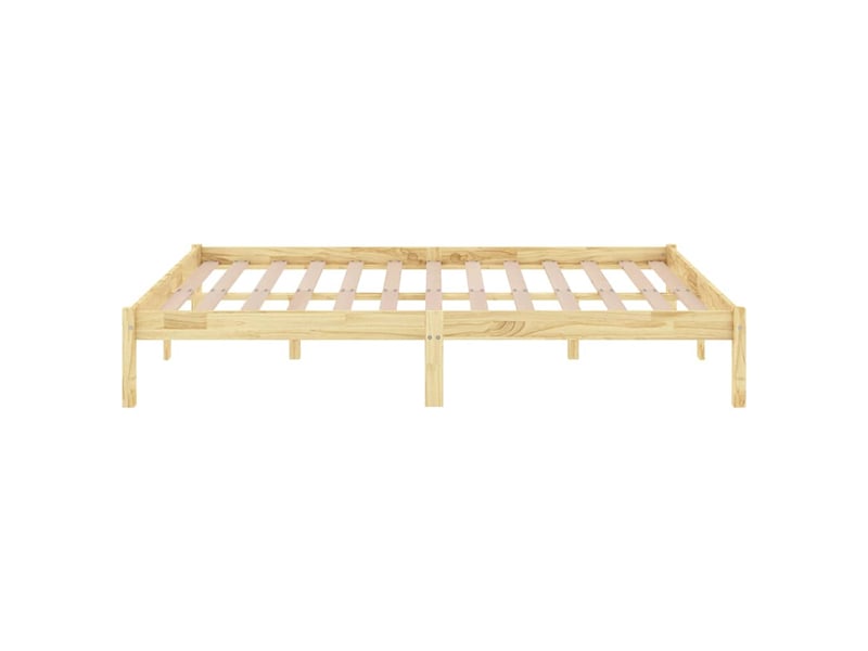  Lit double- lit adulte -  cadre de lit sans matelas bois massif  - Conforama D