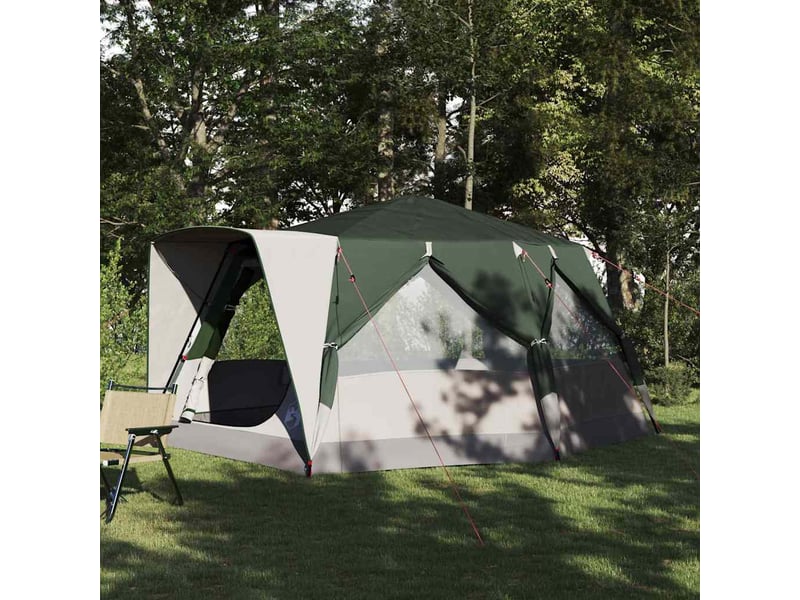 Tente de camping, tente cabine 7 personnes vert - Conforama B