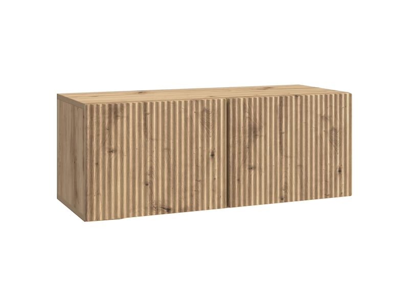  Meuble tv - banc tv - meuble de rangement mural 78,5 x 31 x 30 cm chêne artisanal  - Conforama A
