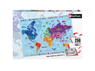Puzzle 250 p  carte du monde