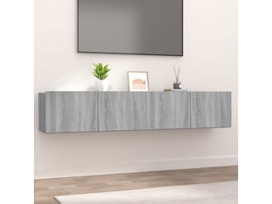 Meuble tv coloris gris 80 cm <strong></strong>  <strong></strong>