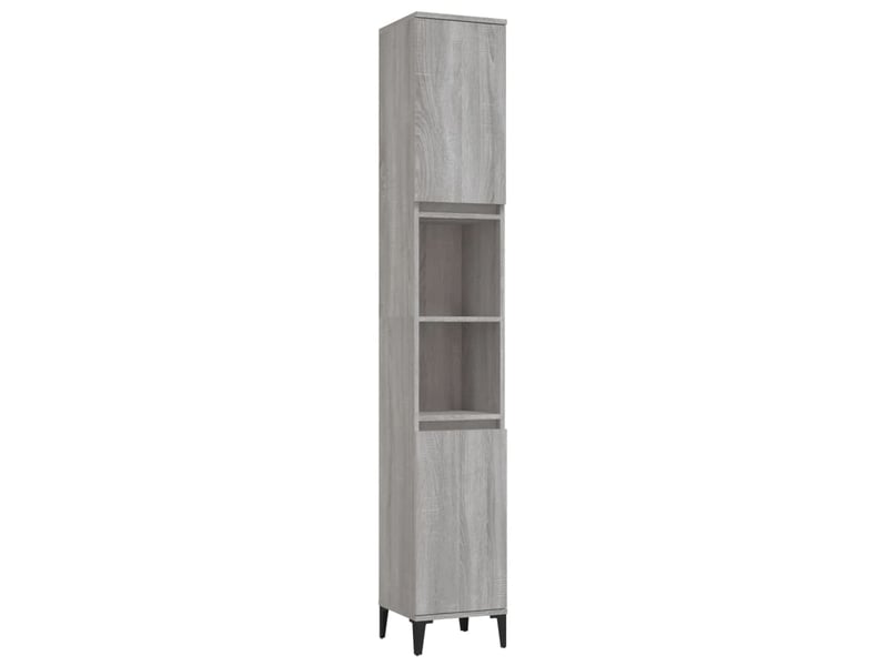  Ensemble de meubles de salle de bain 3 pcs sonoma gris cf63811  - Conforama D