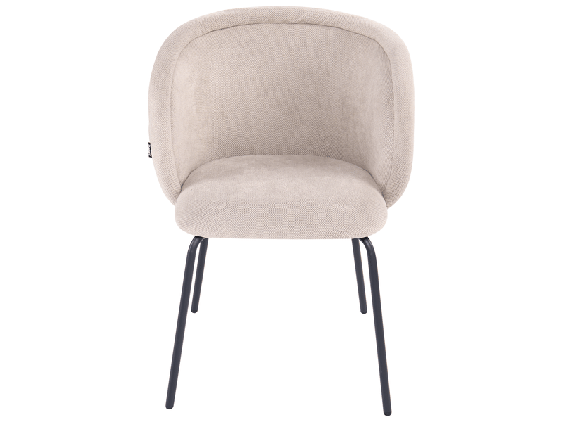 Lot de 2 chaises de salle à manger sarasota tissu taupe  - Conforama E