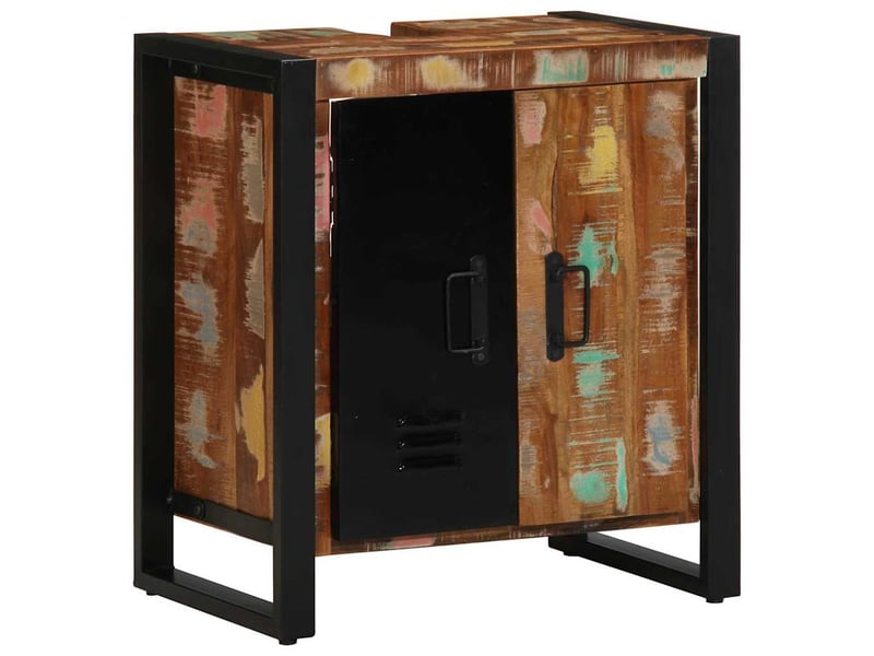 Ensemble de mobilier de salle de bain 2 pc multicolore et noir cf64168 - Conforama D