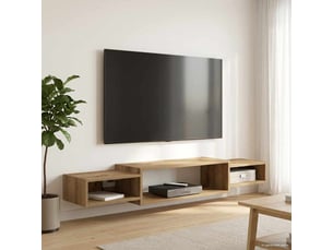 Meuble tv coloris marron 140 cm <strong></strong>  <strong></strong>