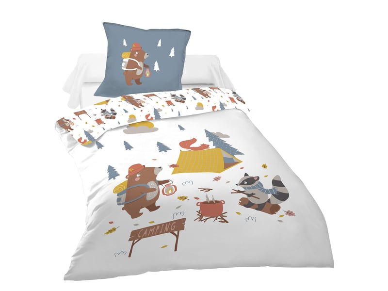Parure de lit Housse + 1 taie 140x200 cm FOREST - Conforama B